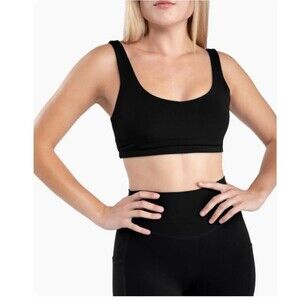 NAMARIE Sylvendel Lainey Bra Black XL Hemp Blend Athleisure Workout Soft NWT